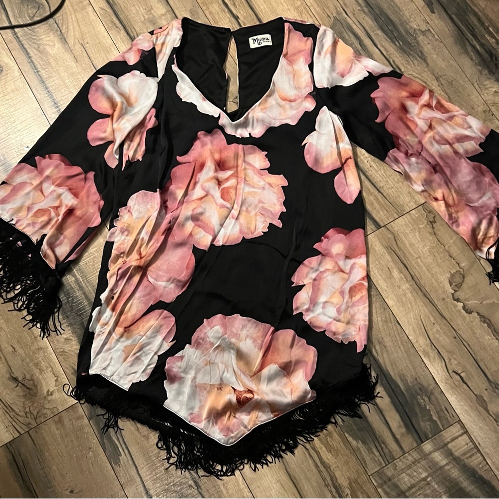 Show Me Your Mumu Floral Tunic Top Size Medium